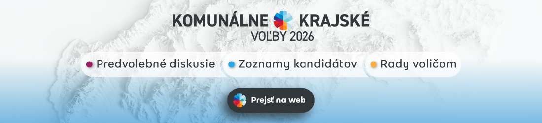 Komunálne a krajské voľby 2026. Predvolebné diskusie, zoznamy kandidátov a rady voličom. Prejsť na volebný web.