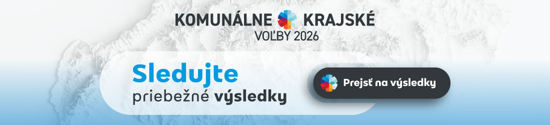 Komunálne a krajské voľby 2026. Priebežné výsledky. Prejsť na volebný web.