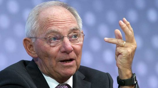 Na snímke Wolfgang Schäuble