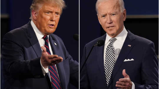 Namiesto jednej debaty boli dve. Trump a Biden súperili o divákov