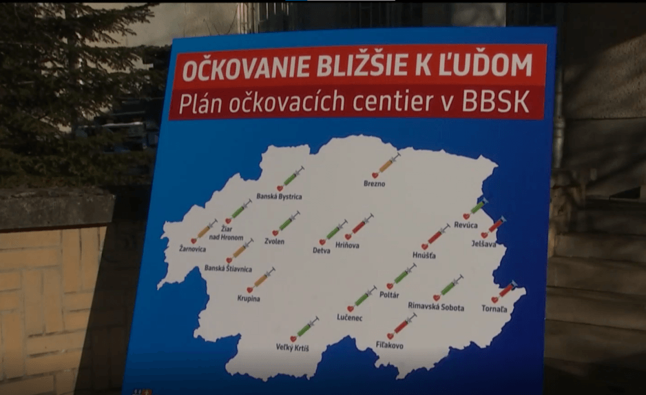 Samosprávy chcú urýchliť očkovanie, lídrom je Banskobystrický kraj