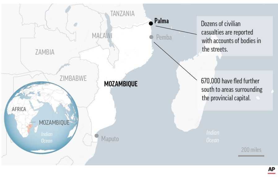 V Mozambiku našli 12 tiel s odťatou hlavou, zrejme išlo o cudzincov