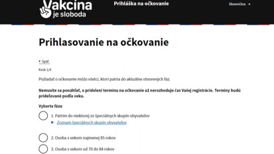 Už týždne sa snaží dostať 73-ročná dôchodkyňa k vakcíne, zatiaľ nie je ani v čakárni