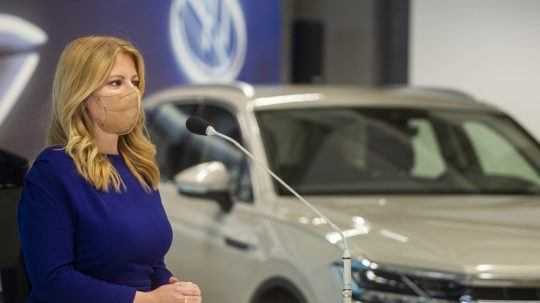 Prezidentka SR Zuzana Čaputová Volkswagen Slovakia