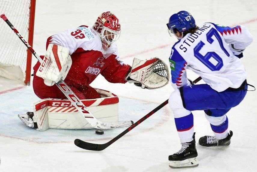 MS v hokeji: Cehlárik otvoril skóre, Jánošík zvýšil. Slovensko vyhralo nad Dánskom 2:0