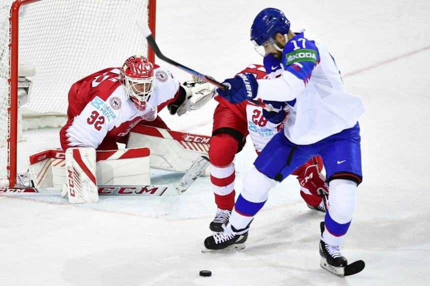 MS v hokeji: Cehlárik otvoril skóre, Jánošík zvýšil. Slovensko vyhralo nad Dánskom 2:0