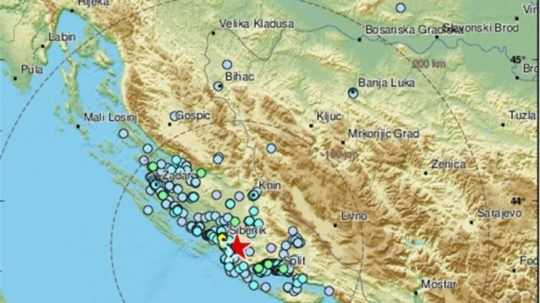 Zemetrasenie v chorvátskom Šibeniku