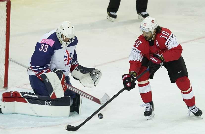 Švajčiarsko - Británia MS v hokeji 2021