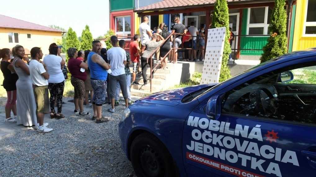 Očkovanie mobilnou očkovacou jednotkou.