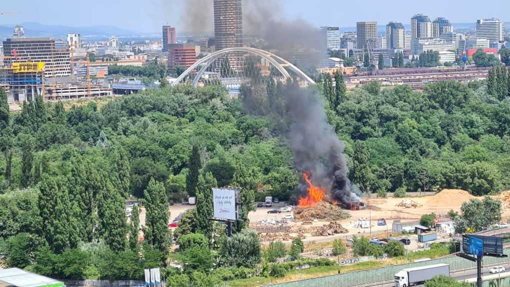 Požiar v Bratislave