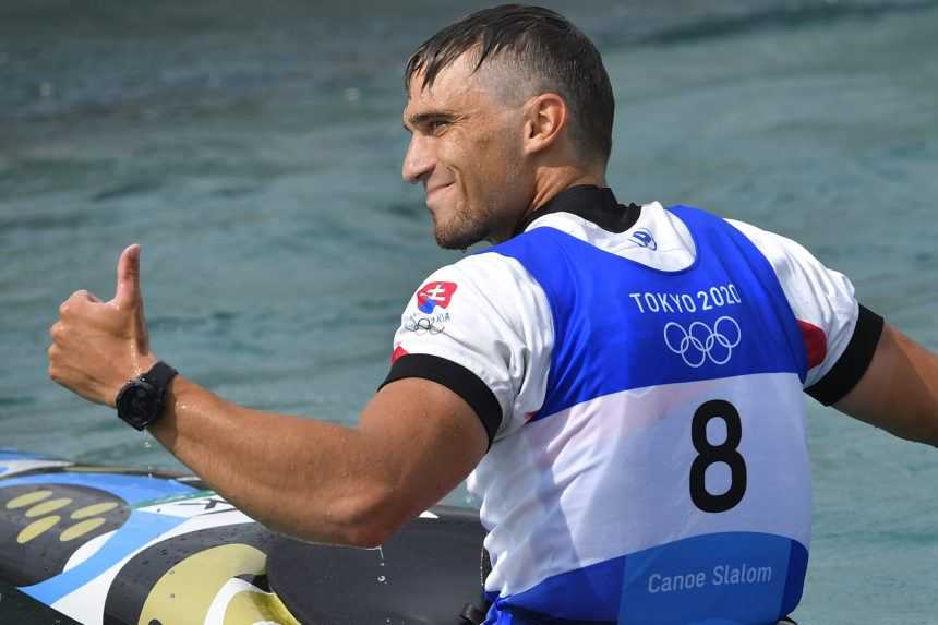 Jakub Grigar so spokojným úsmevom po svojej jazde.