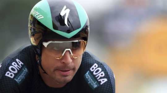 Peter Sagan na trati Tour de France.