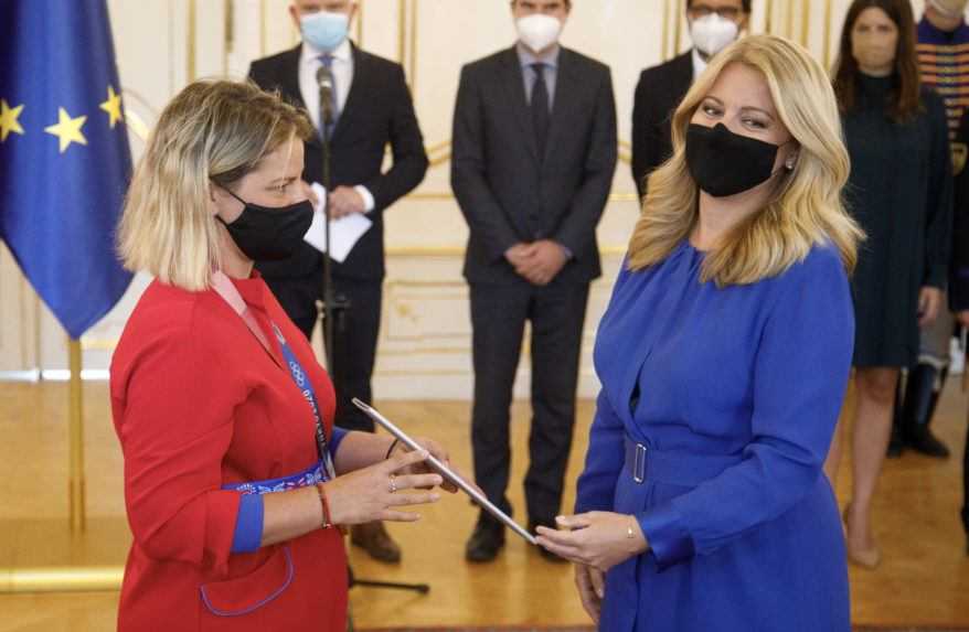 Strelkyňa Zuzana Rehák Štefečeková a prezidentka SR Zuzana Čaputová.