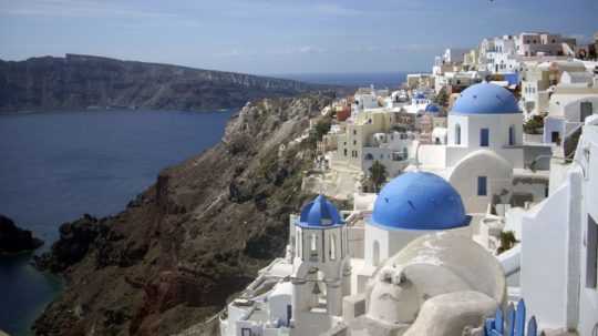 Grécky ostrov Santorini.