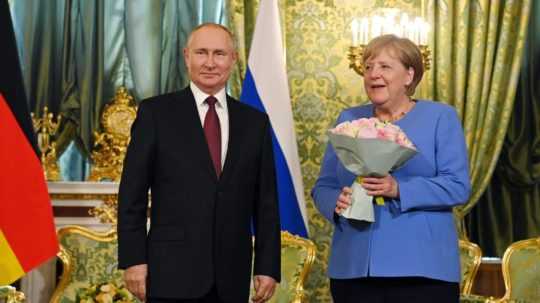 angela merkelová a vladimir putin