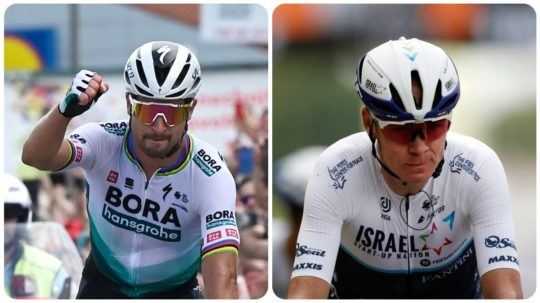 Peter Sagan a Chris Froome