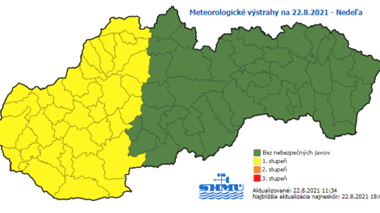 Výstrahy SHMÚ