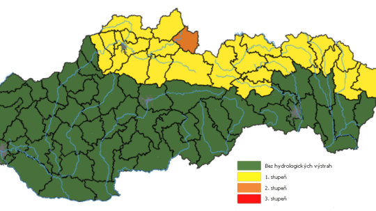 Výstrahy SHMÚ 30. august