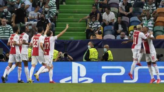 Futbalisti Ajaxu Amsterdam.