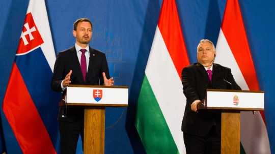 Eduard Heger a Viktor Orbán.