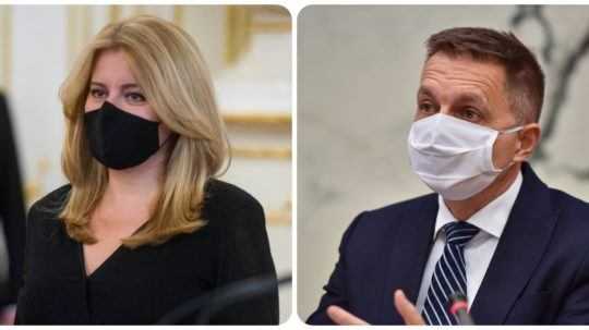 prezidentka Zuzana Čaputová (vľavo) a guvernér Národnej banky Slovenska Peter Kažimír.