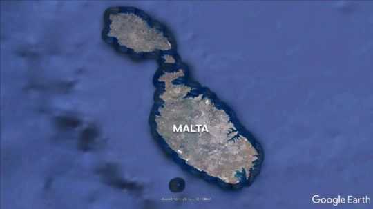 Malta na Google Earth