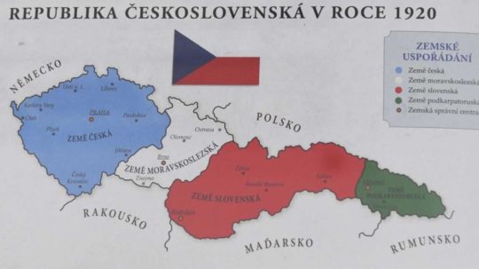 Mapa 1. Československej republiky