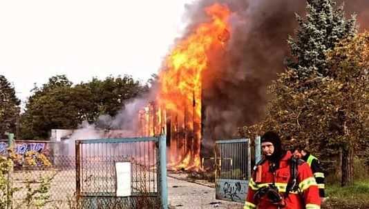 Požiar v Ružinove.