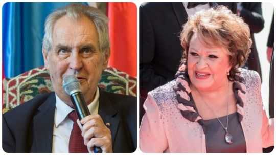 Miloš Zeman a Jiřina Bohdalova