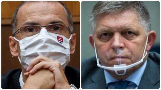 Maroš Žilinka a Robert Fico