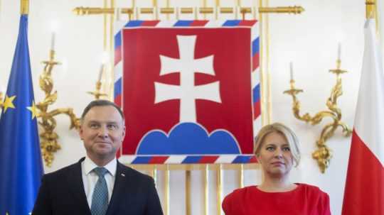 Na snímke slovenská prezidentka Zuzana Čaputová a poľský prezident Andrzej Duda