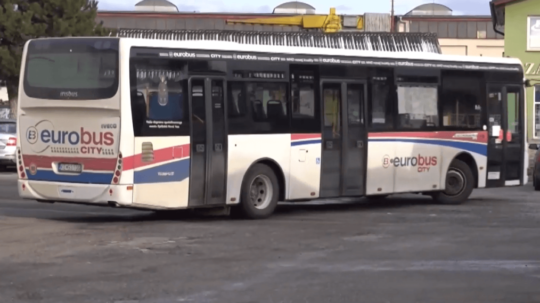 Na snímke autobus od spoločnosti Eurobus.