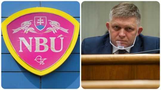 Logo NBÚ a Robert Fico