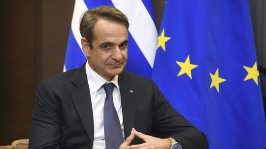 Na snímke Kyriakos Mitsotakis.