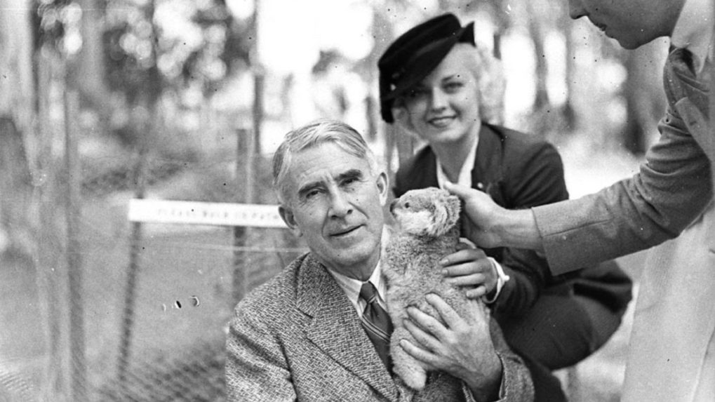 Zane Grey počas jeho cesty do Austrálie.