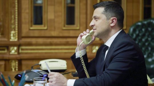 ukrajinský prezident Volodymyr Zelenskyj.