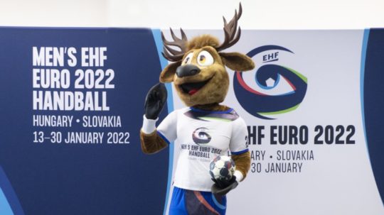 maskot ME 2022 v hádzanej