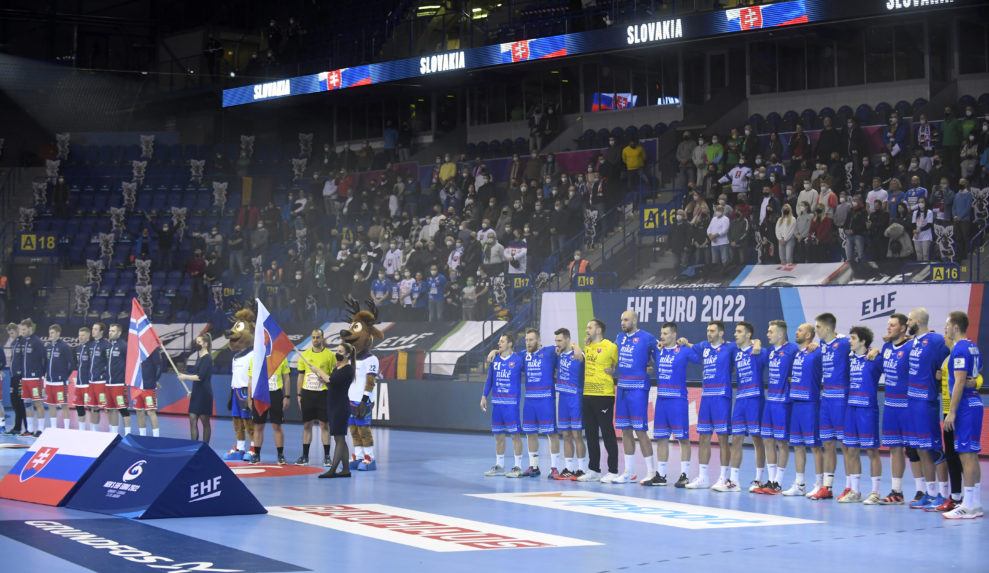 Na snímke reprezentanti Slovenska v hádzanej.