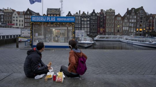 Hlavné mesto Amsterdam v čase prísneho lockdownu.