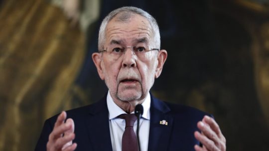 Rakúsky prezident Alexander Van der Bellen.