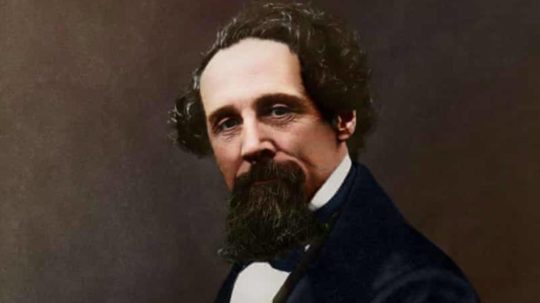 Na snímke anglický spisovateľ Charles Dickens.