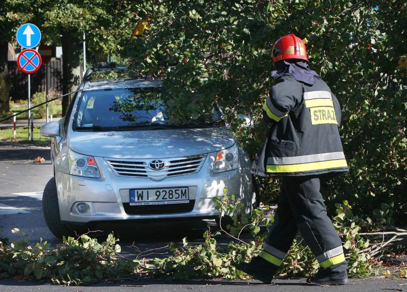 Víchrica v Poľsku má prvú obeť,  desaťtisíce domácností sú bez elektriny aj v Česku