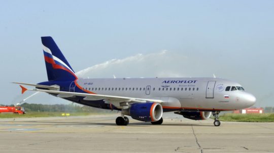 Na snímke lietadlo ruskej leteckej spoločnosti Aeroflot.