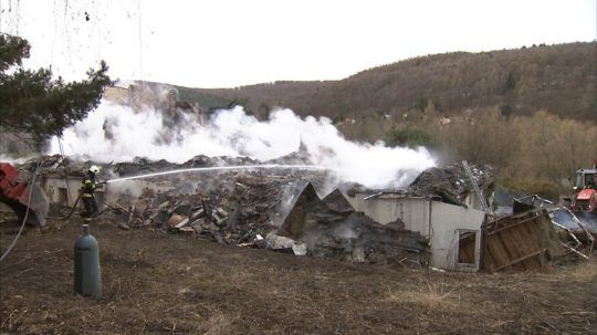 požiar hotela Hrabina