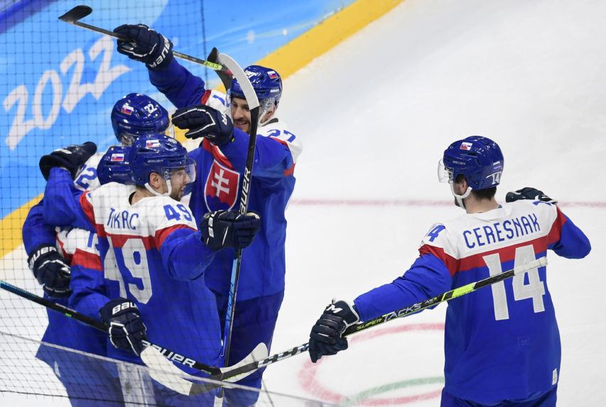 Radosť slovenských hokejistov