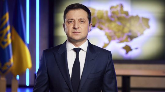 Ukrajinský prezident Volodymyr Zelenskyj.