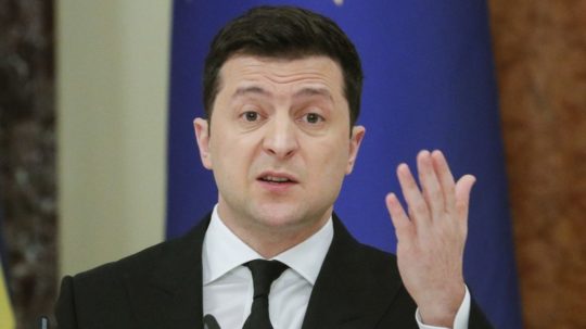 Ukrajinský prezident Volodymyr Zelenskyj.