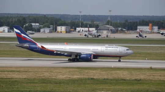 lietadlo ruskej spoločnosti Aeroflot