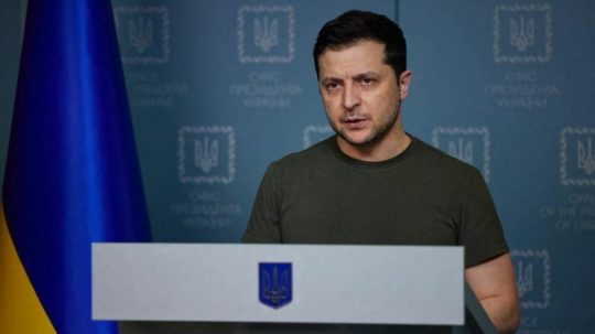 Ukrajinský prezident Volodymyr Zelenskyj.