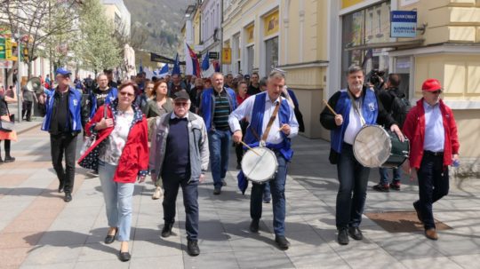 Protestné zhromaždenie OZ KOVO v Žiline